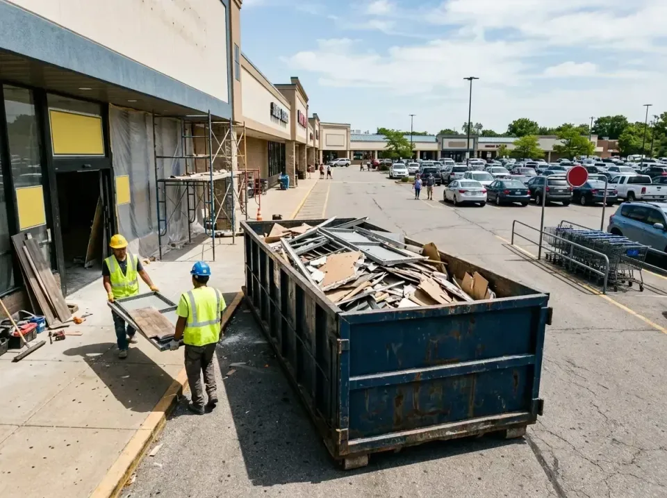 retail-store-renovation-debris-003 — frequently asked questions, Roll-off Dumpster Rentals in Webster Groves, MO